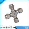 JW-LOK from China stainless steel 4-way cross pipe fitting